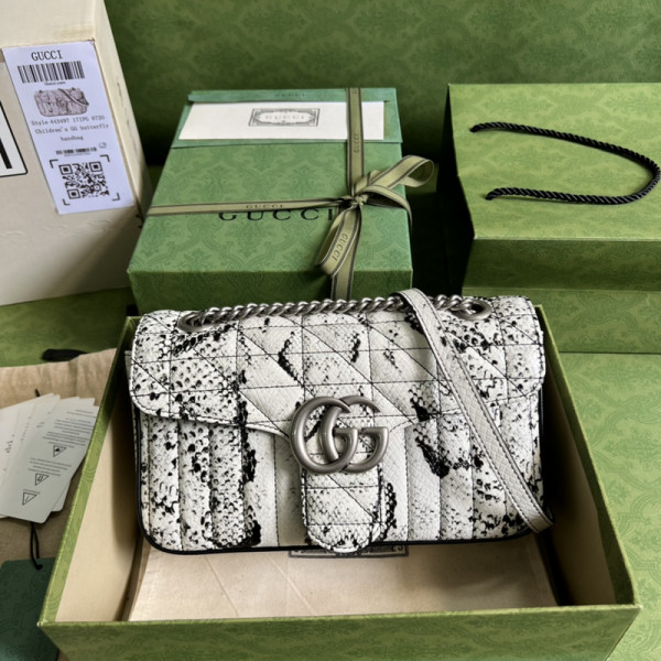 G*u*i gg marmont small python shoulder bag