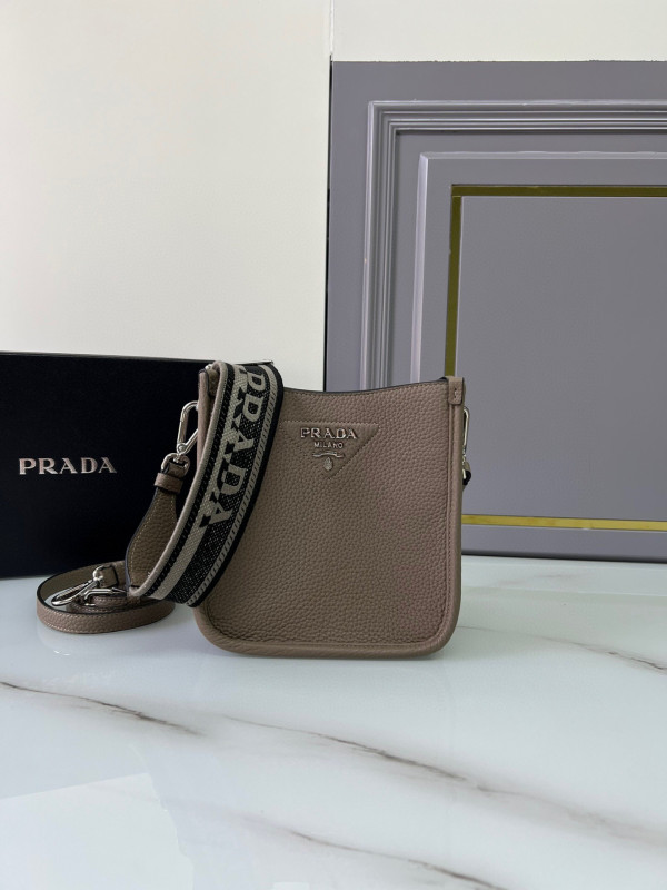 Pra*a leather mini shoulder bag
