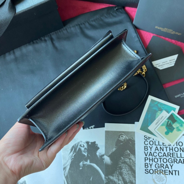 Y*L sunset in crocodile-embossed shiny leather