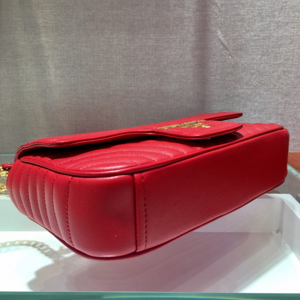 Pra*a medium leather Pra*a diagramme bag