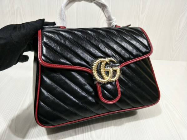 G*u*i gg marmont small top handle bag