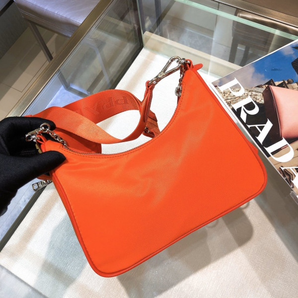 Pra*a nylon hobo bag