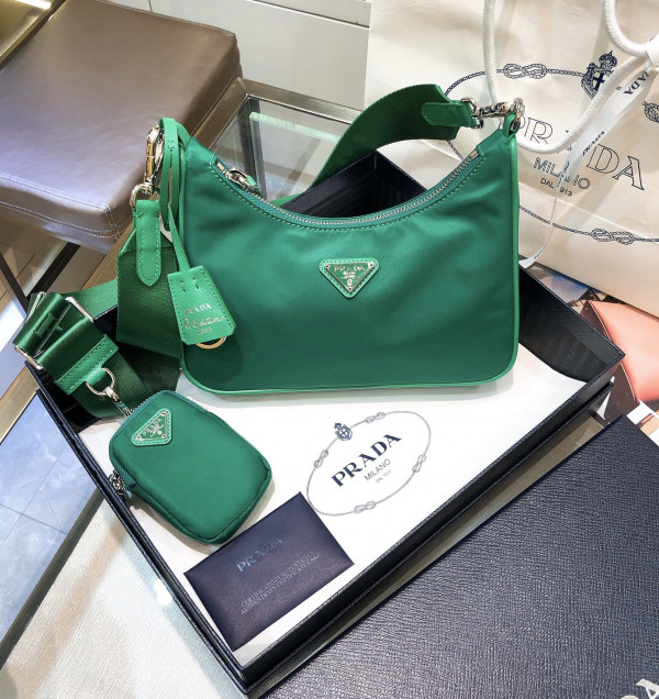 Pra*a nylon hobo bag