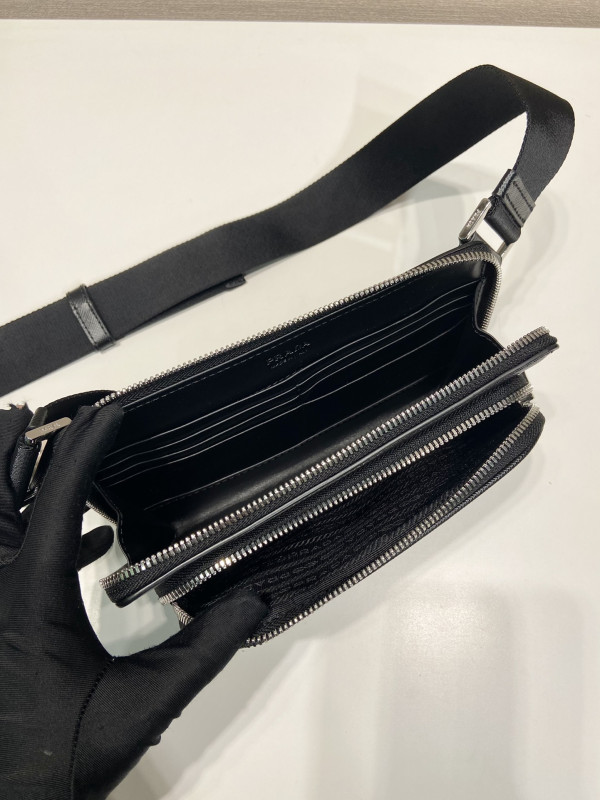 Pra*a saffiano leather belt bag
