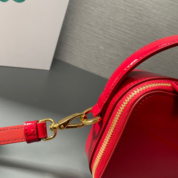 Pra*a odette crystal-studded satin bag-17.5x10.5x4.5cm