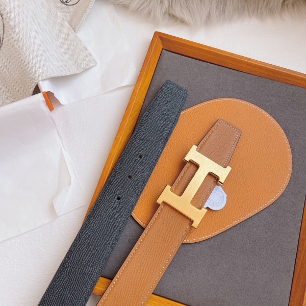 H**mes belt-silver/gold