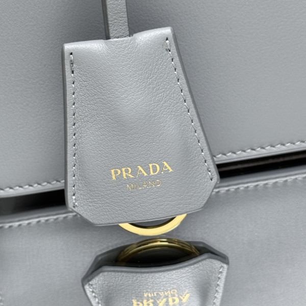 Pra*a soft sound medium leather shoulder bag