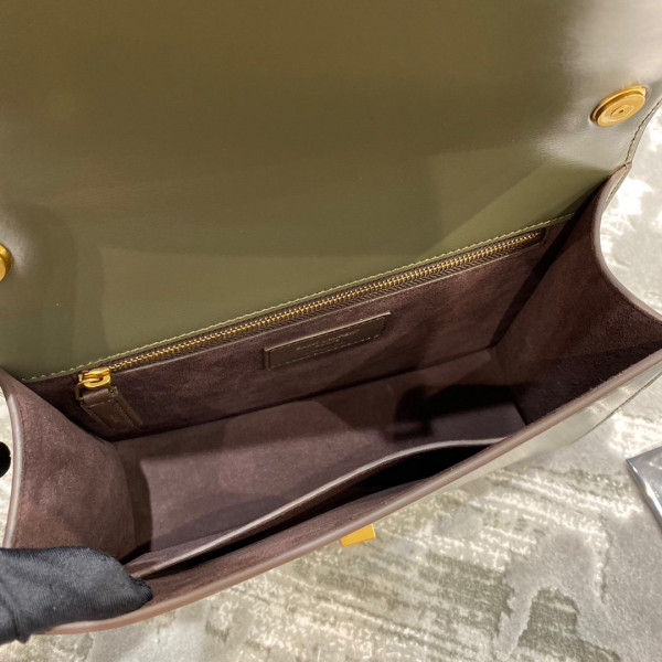 Y*L loulou carre satchel in smooth leather