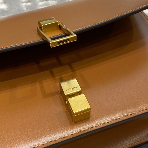 Y*L loulou carre satchel in smooth leather