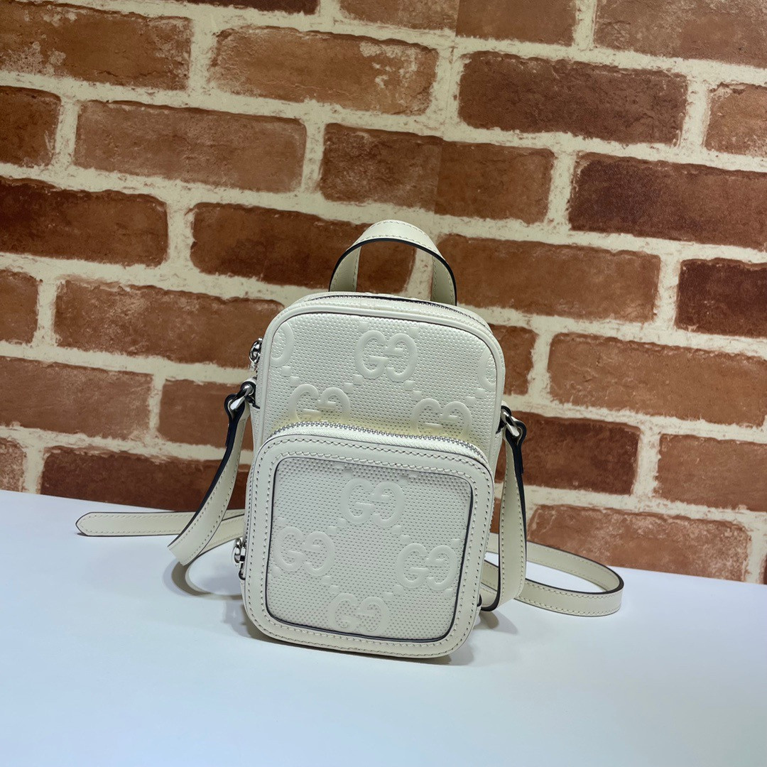 G*u*i gg embossed mini bag